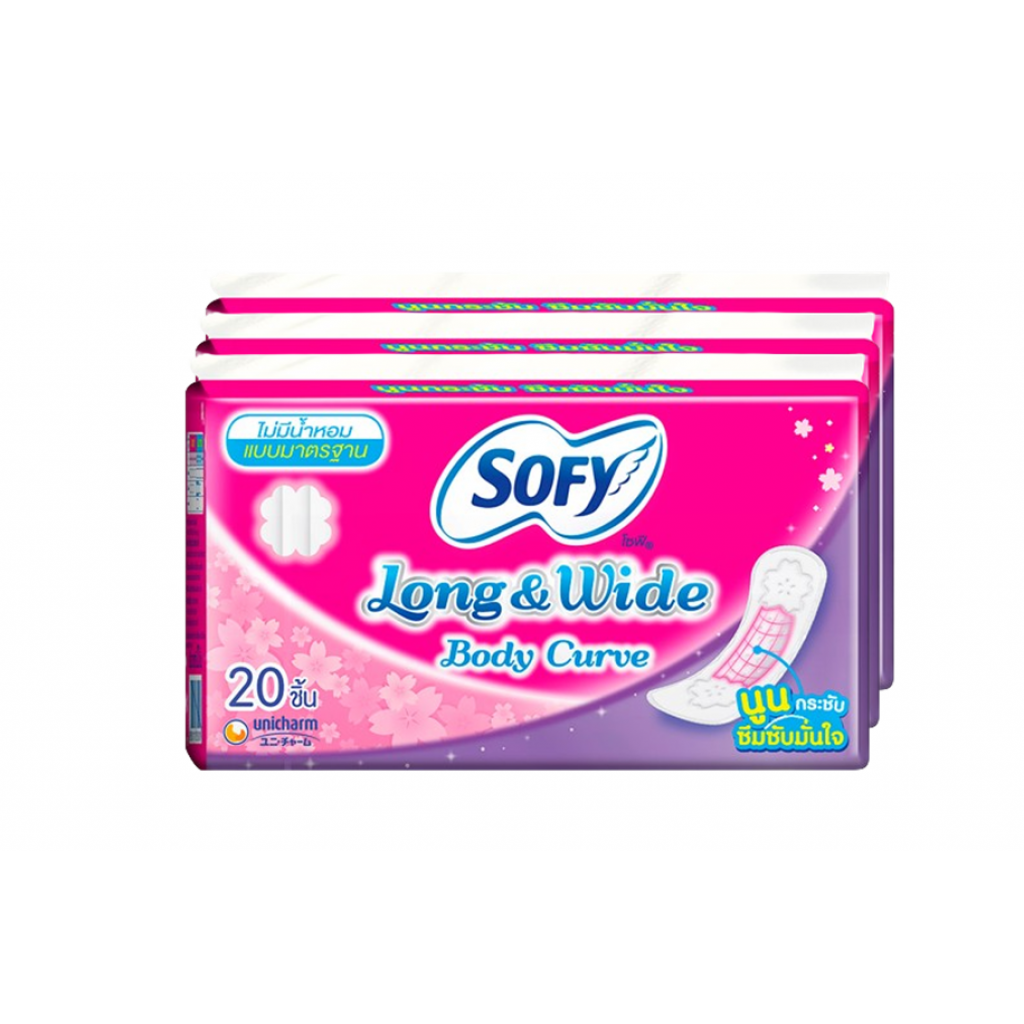 Sofy Panty liner Long and Wide Unscented 20pcs.