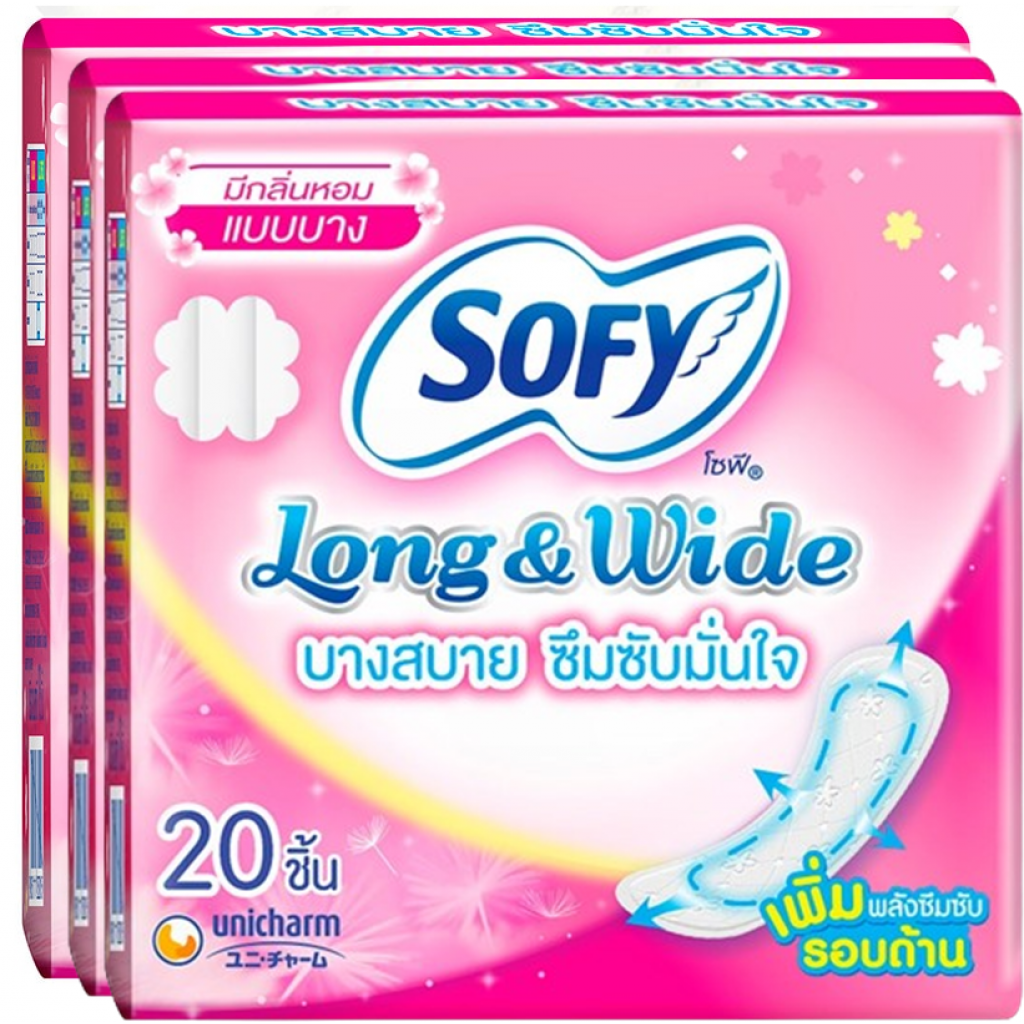 Sofy Panty Liners Long and Wide Scented 20pcs.