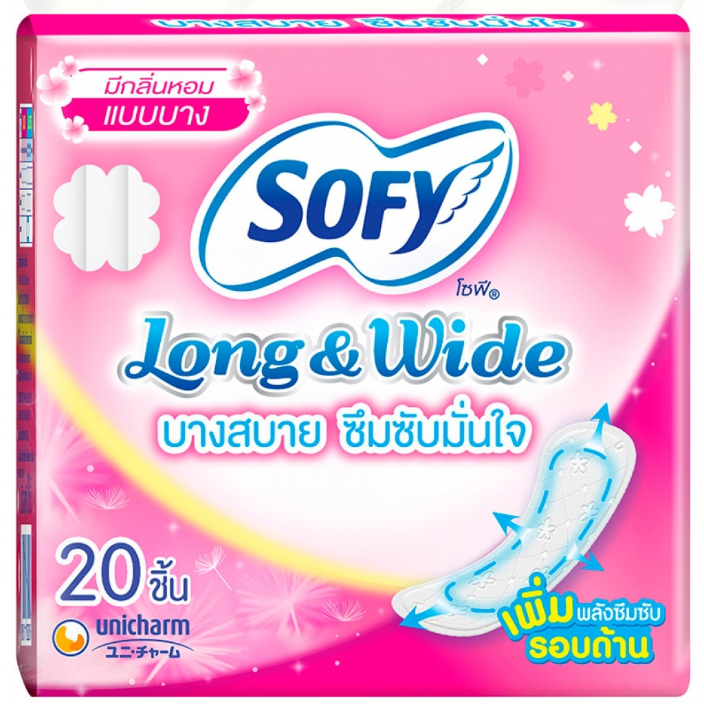 Sofy Panty Liners Long and Wide Scented 20pcs.