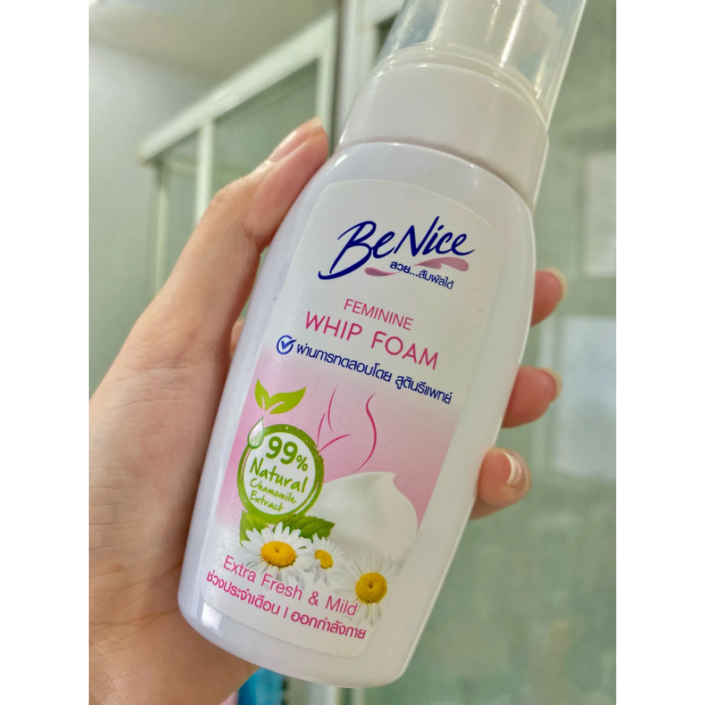 Benice Feminine Whip Foam Extra Fresh and Mild 120ml.