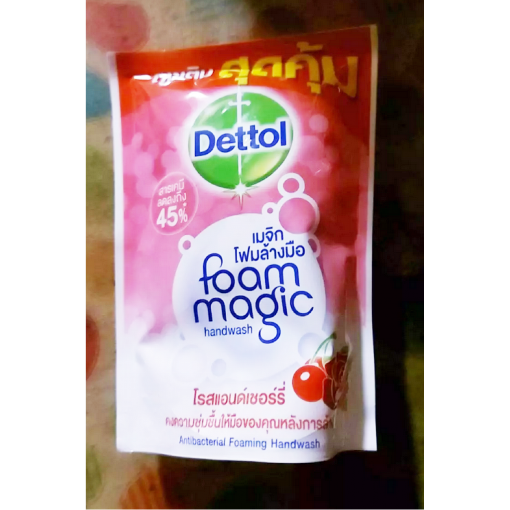 Dettol Foam Handwash Rose and Cherry 200ml. Refill