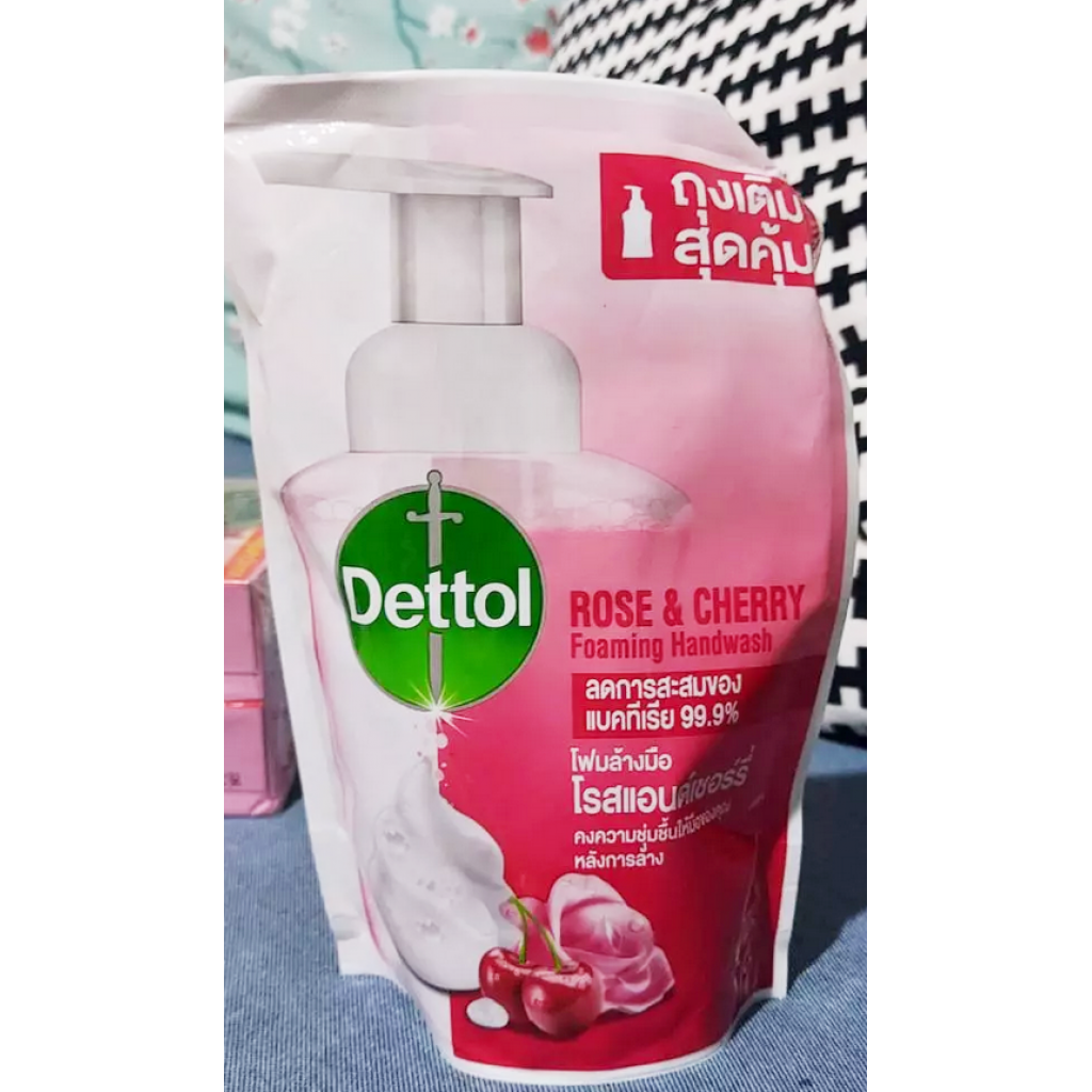 Dettol Foam Handwash Rose and Cherry 200ml. Refill