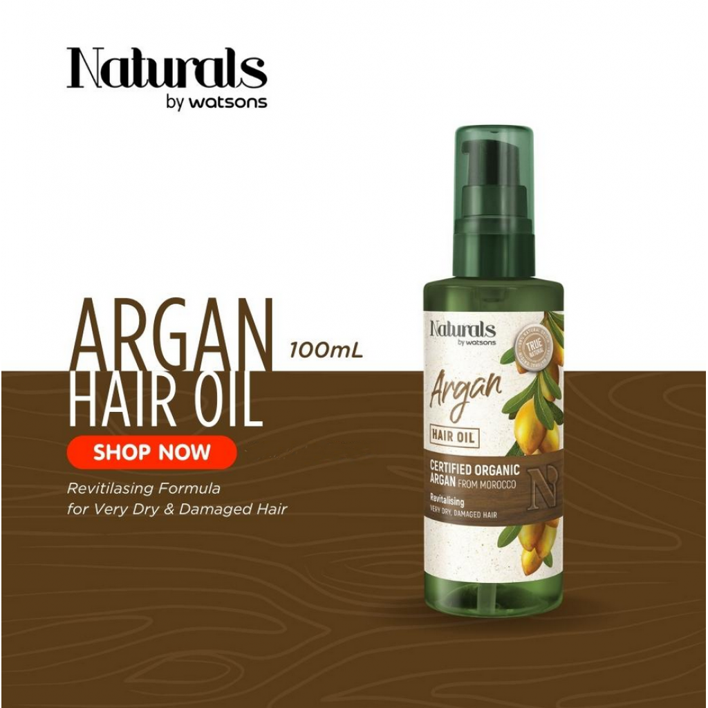 Naturals By Watsons Argan Hair Oil Leave On 100ml.