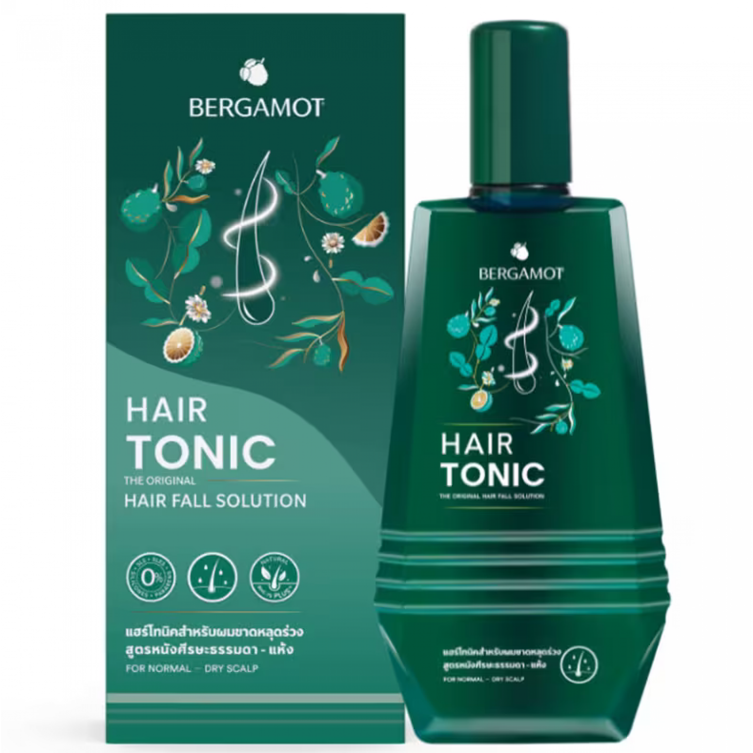 Bergamot For Dry to Normal Scalp Hair Tonic 100ml.