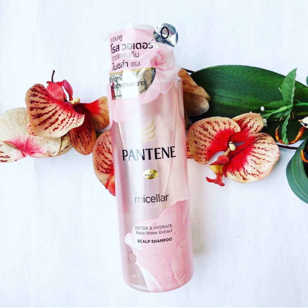 Pantene Micellar Rose Water Extract Shampoo 530ml.