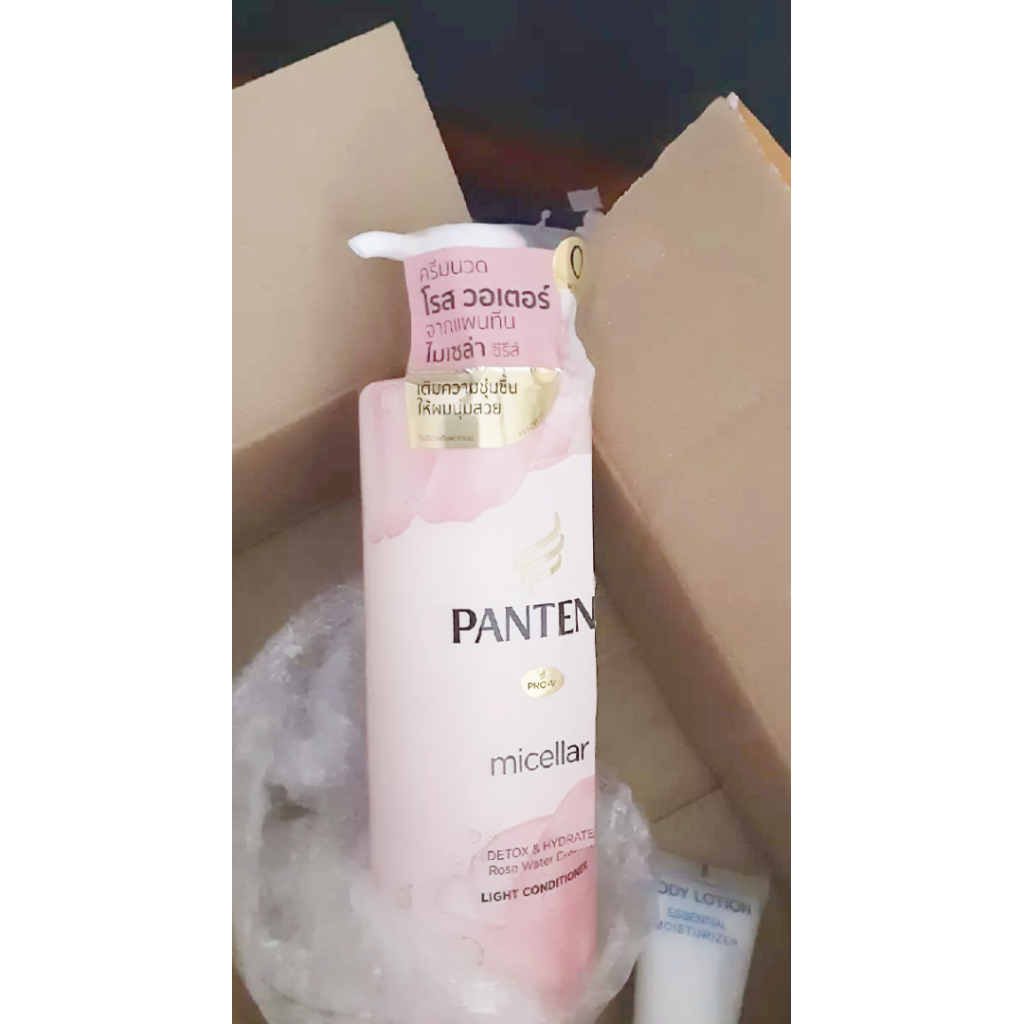 Pantene Micellar Rose Water Extract Conditioner 530ml.