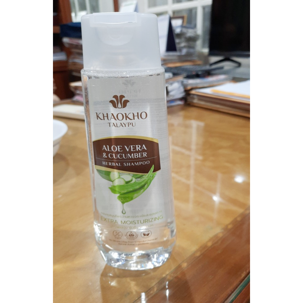 Khaokho Talaypu Aloe Vera and Cucumber Herbal Shampoo 185ml.