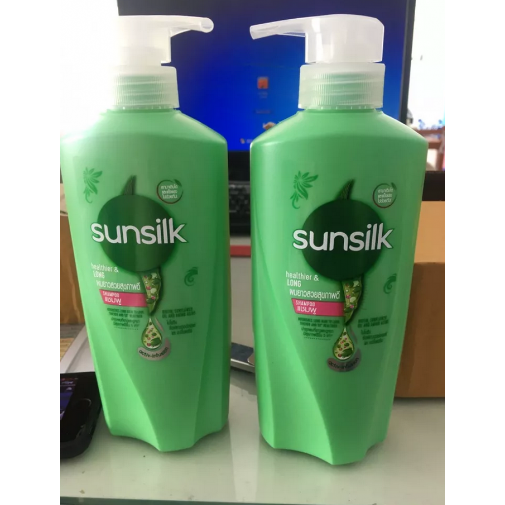 Sunsilk Healthier and Long Bonus Pack Shampoo and Conditioner 525ml.