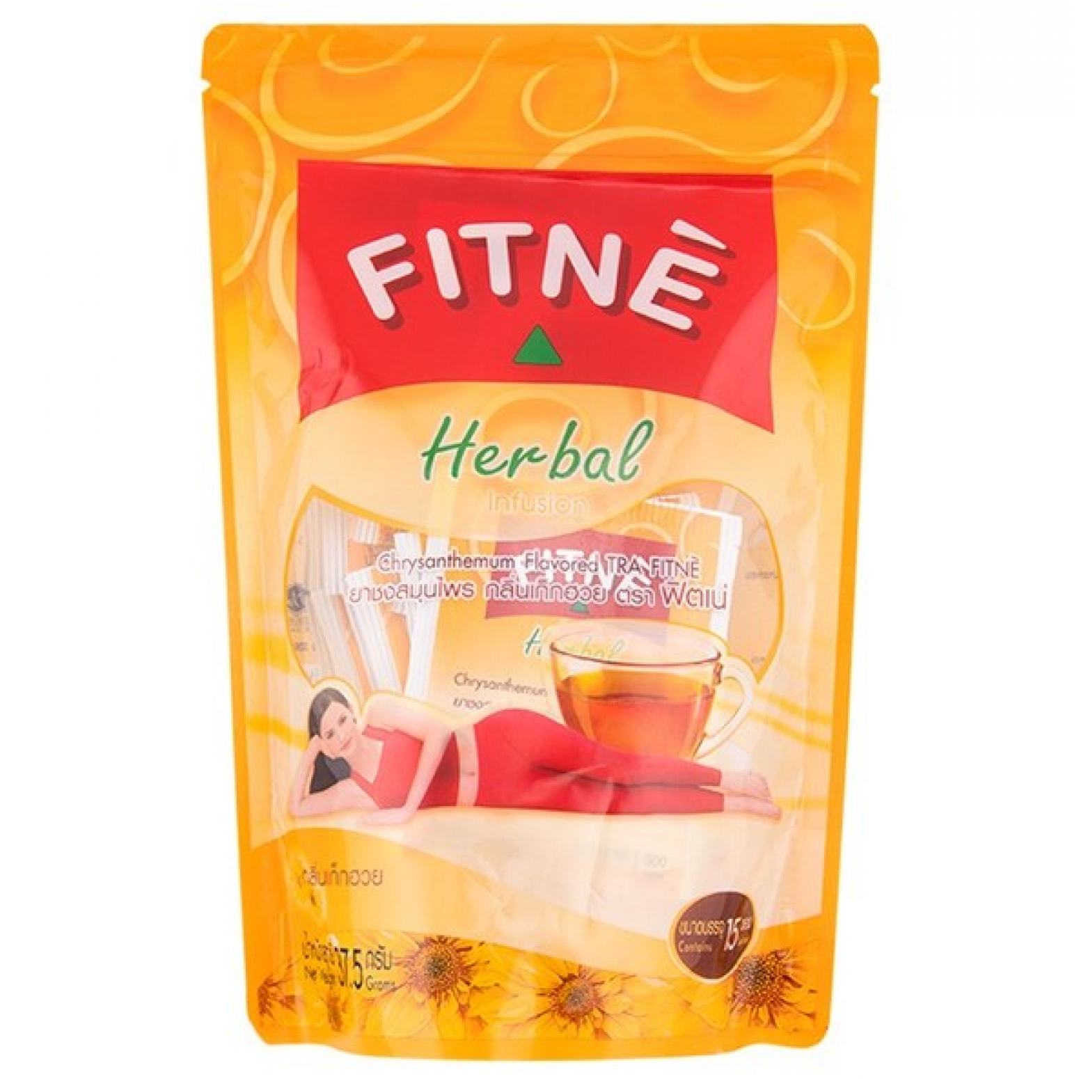 Fitne Herbal Infusion Chrysanthemum Flavored 2.50g. Pack 15sachets