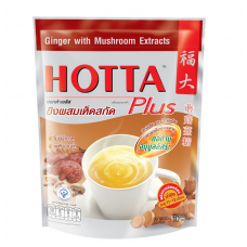 Hotta Plus Ginger with Mushroom Extracts Instant Ginger 70g.