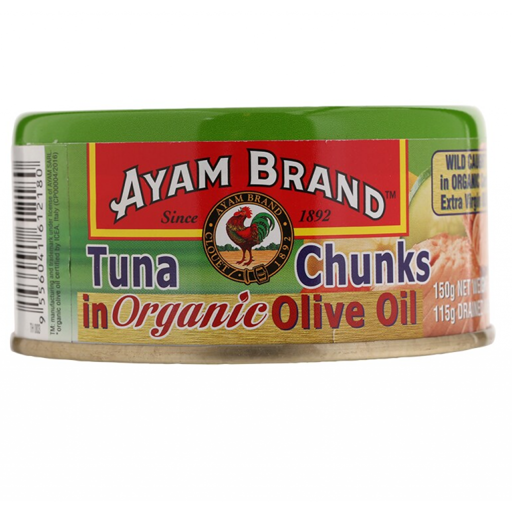 Ayam Tuna Chunks in Organic Olive Oil 150g