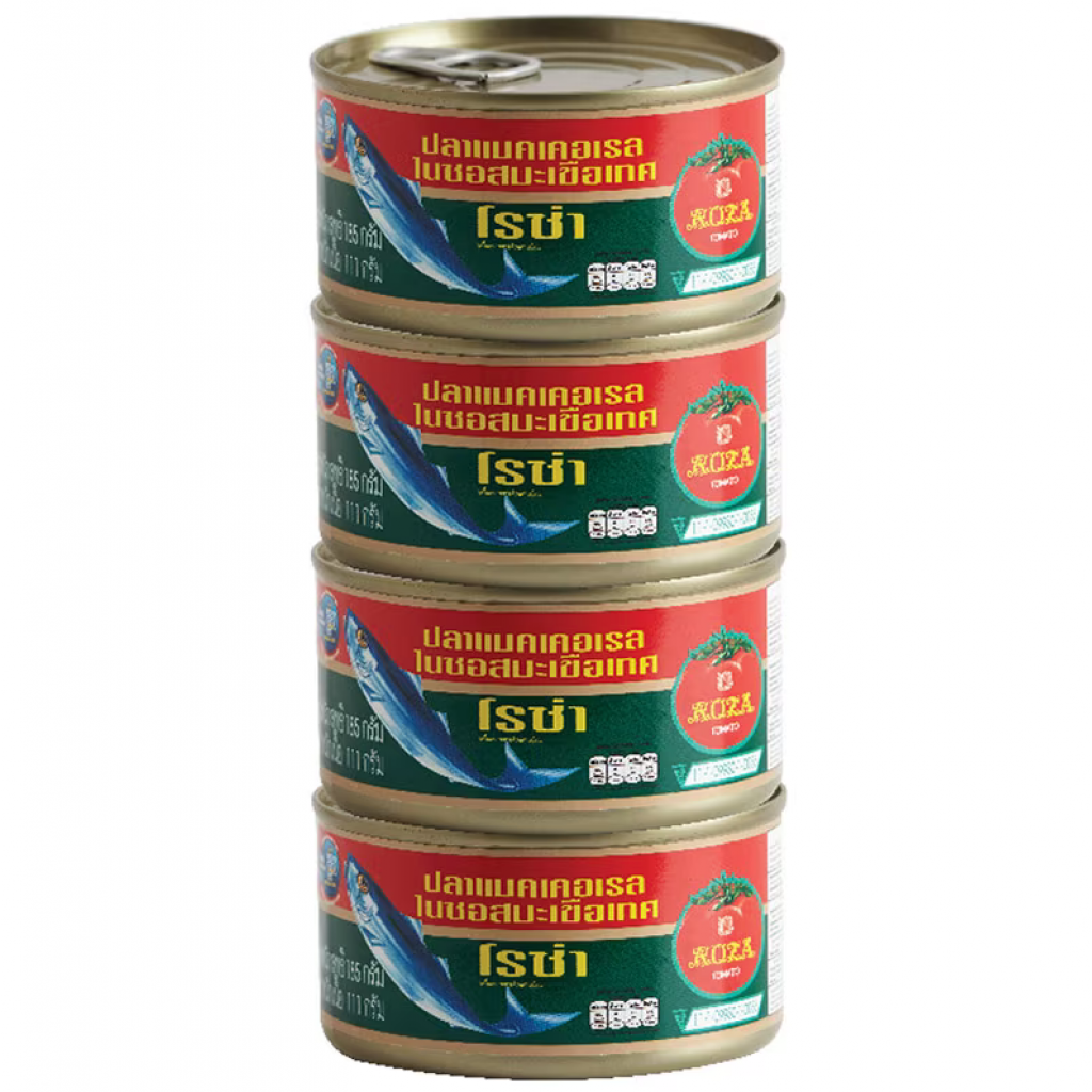 Roza Mackerel in Tomato Sauce 185g. Pack 4