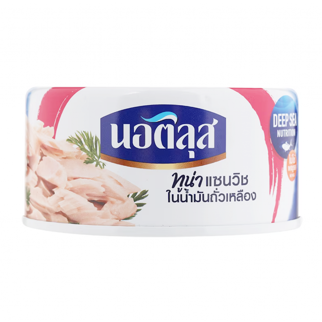 Nautilus Sandwich Tuna Flakes in Soybean Oil 170g.