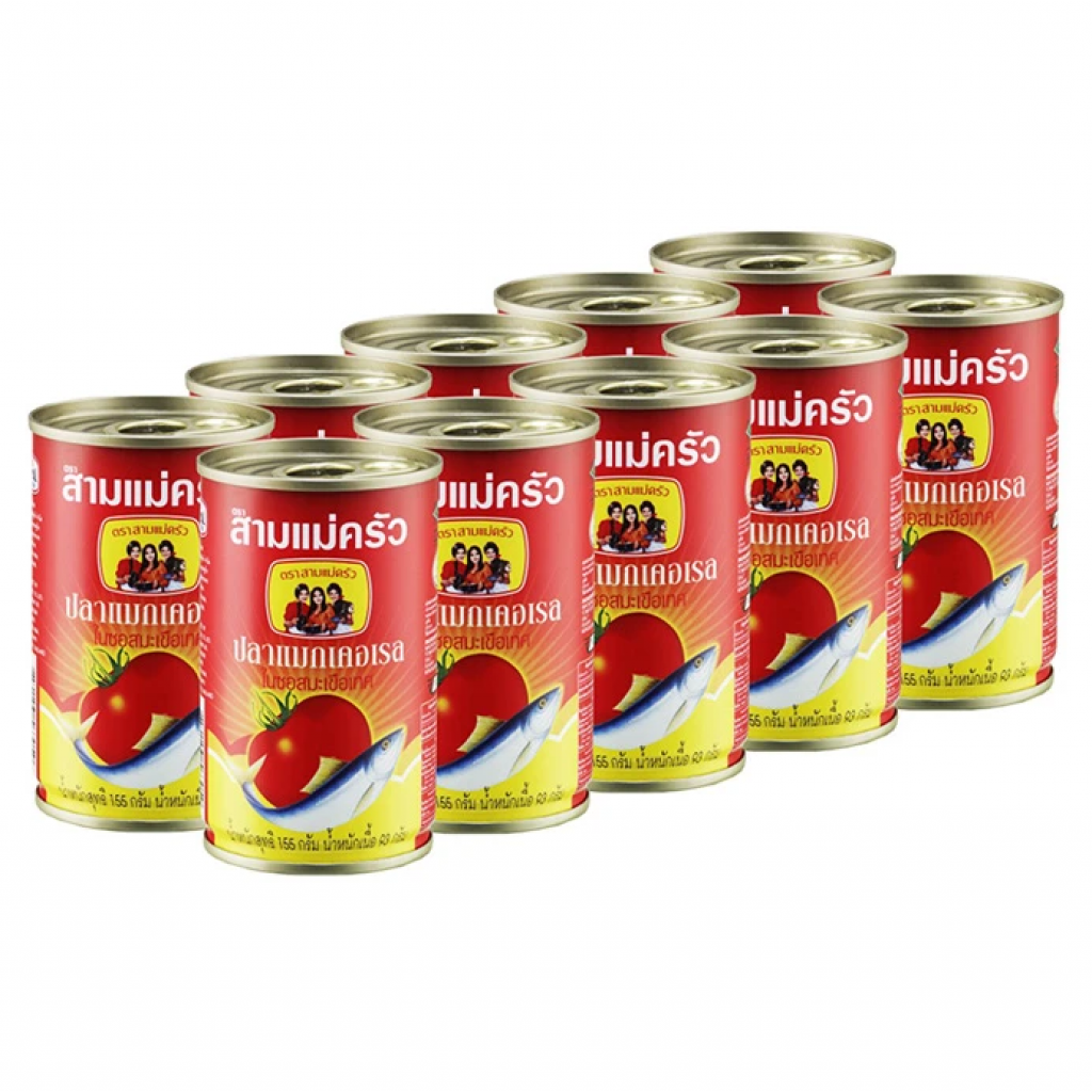 3 Lady Cooks Mackerel in Tomato Sauce 155g. Pack 10