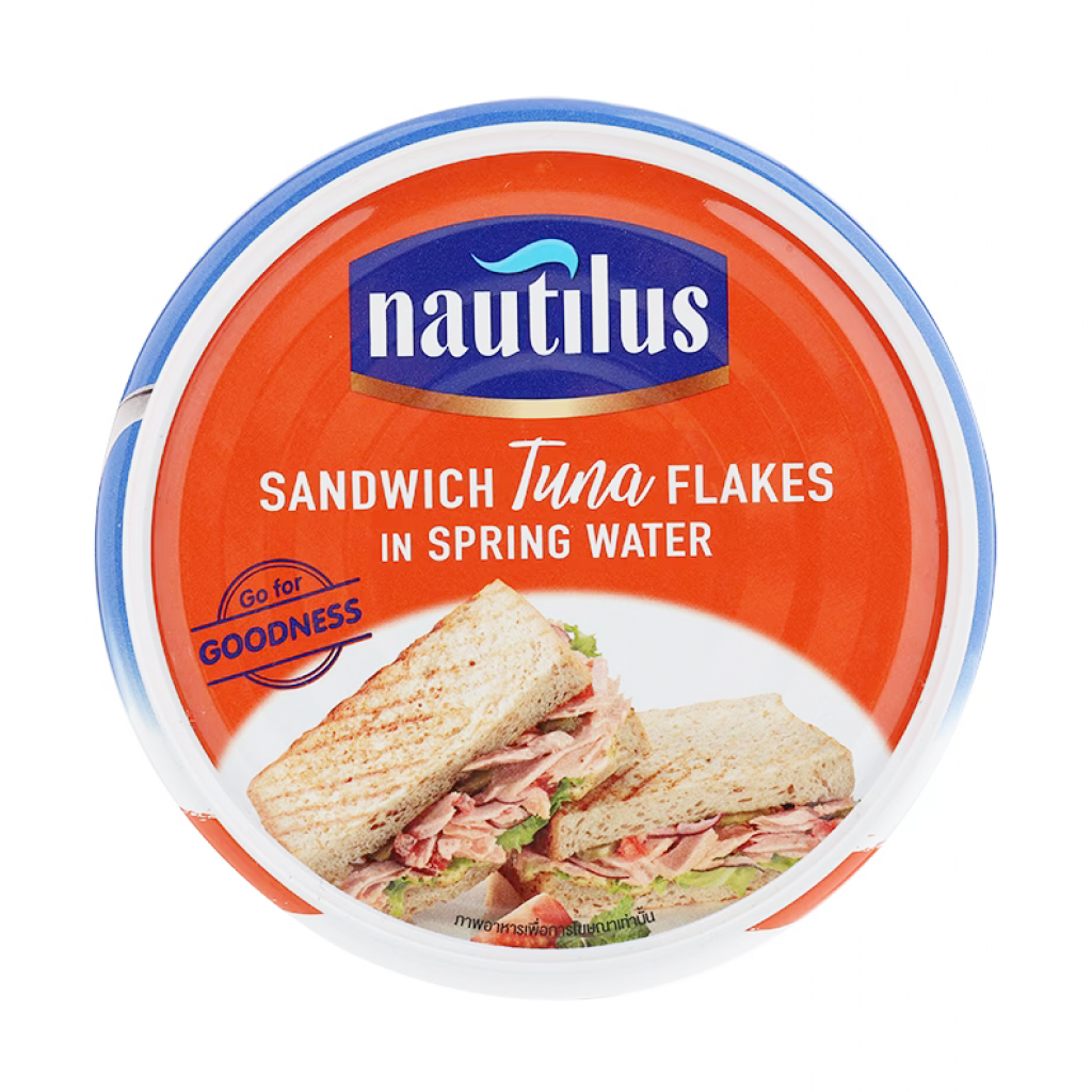 Nautilus Sandwich Tuna Flakes in Spring Water 170g.