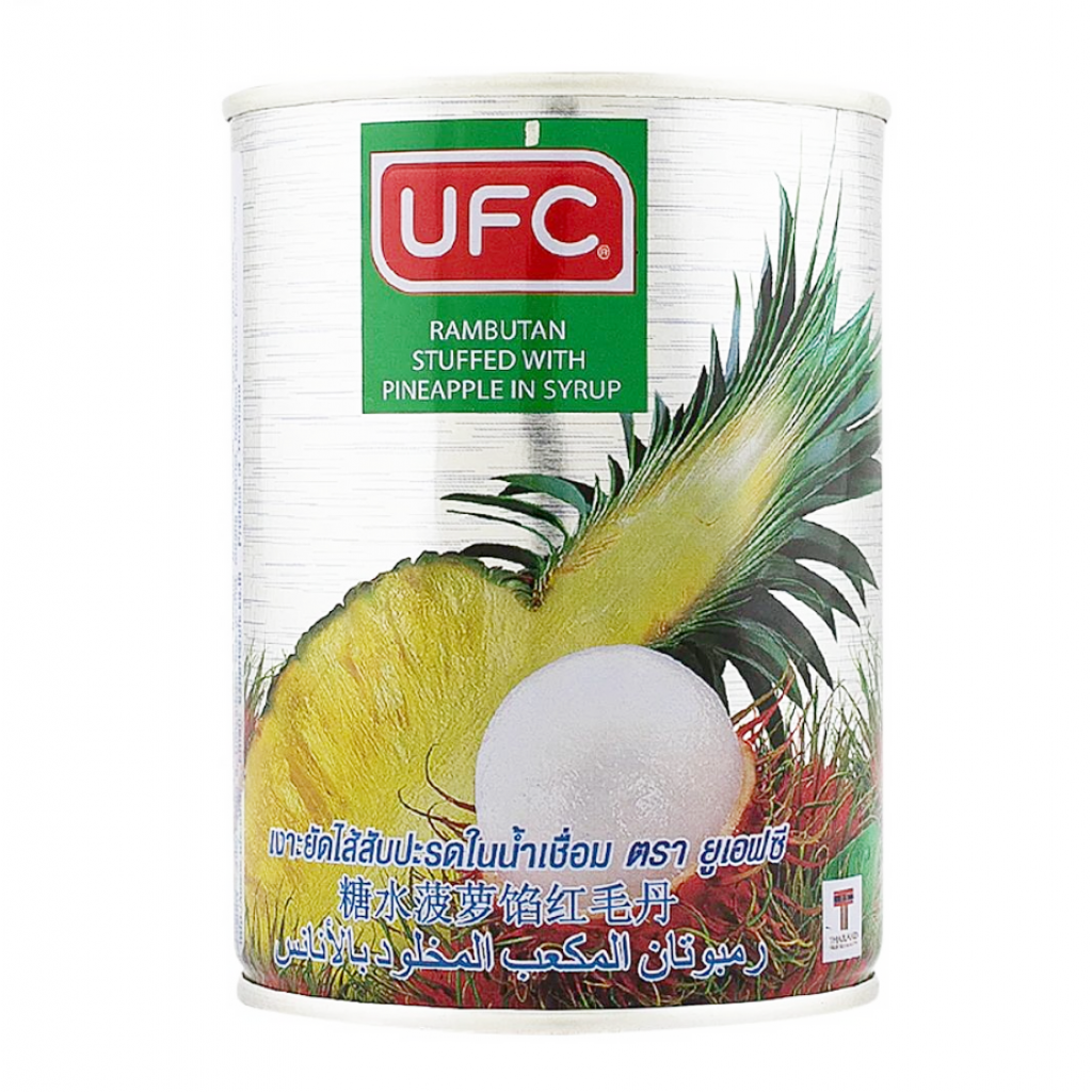 UFC Rambutan Stuffed with Pineapple in Syrup 234g.