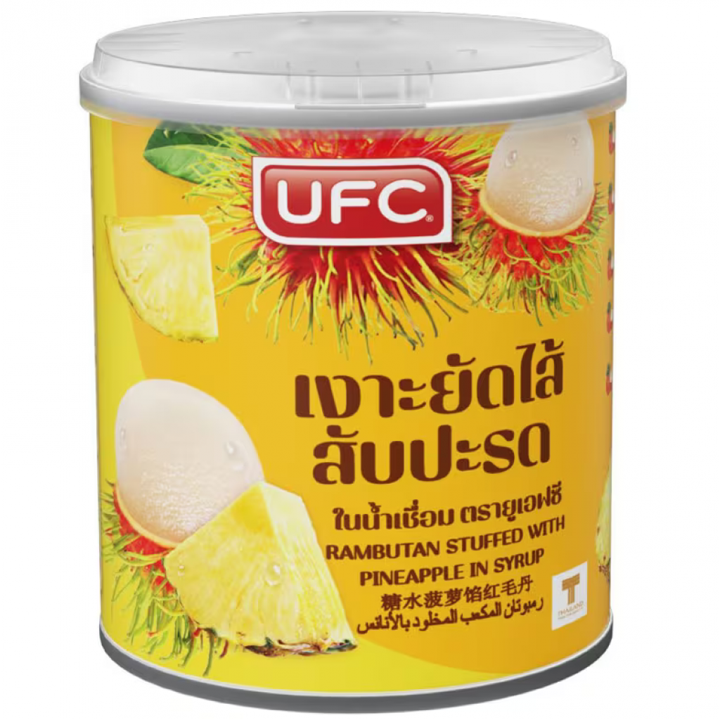 UFC Rambutan Stuffed with Pineapple in Syrup 234g.