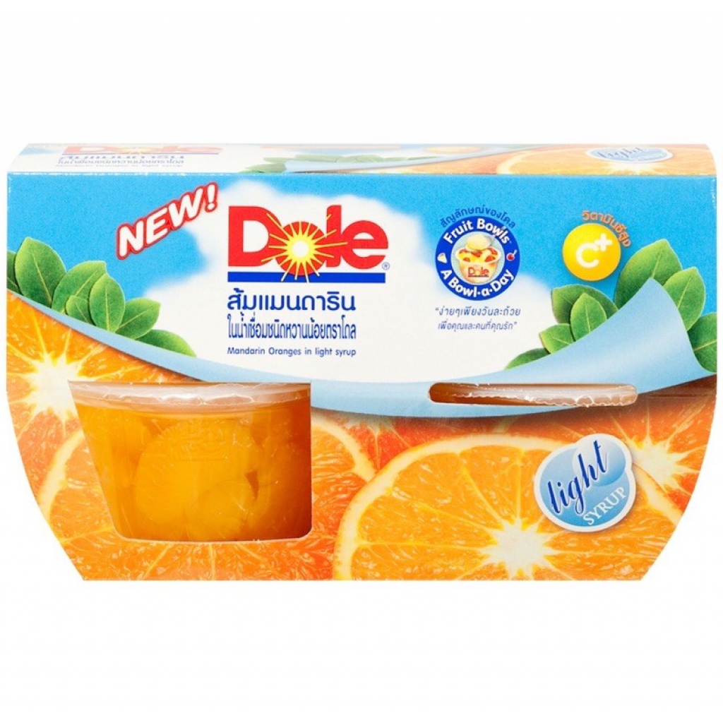 Dole Mandarin Orange in Syrup 113g. Pack 4