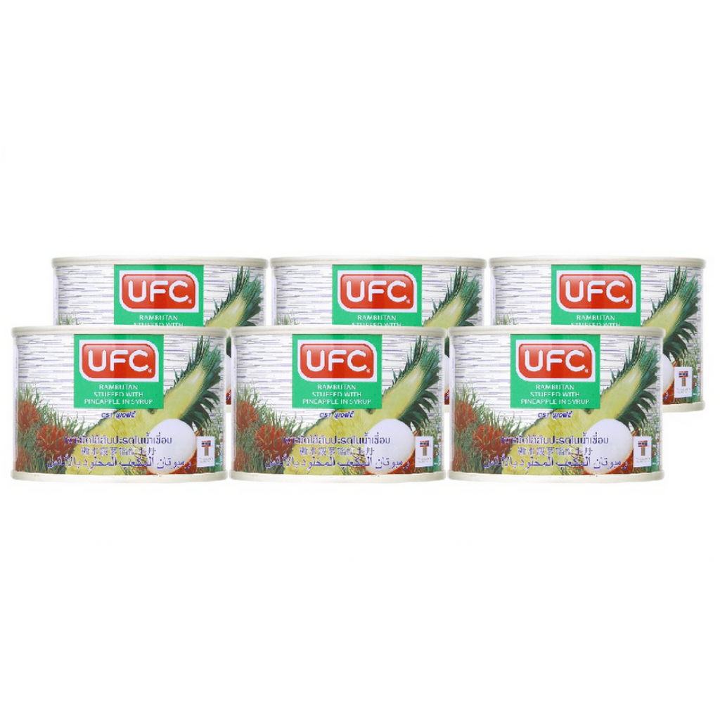 UFC Rambutan Stuffed with Pineapple in Syrup 170g.