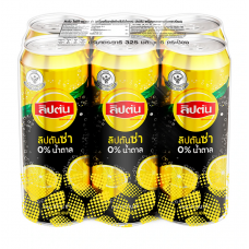 Lipton Sparkling Lemon No Sugar 325ml. Pack 6