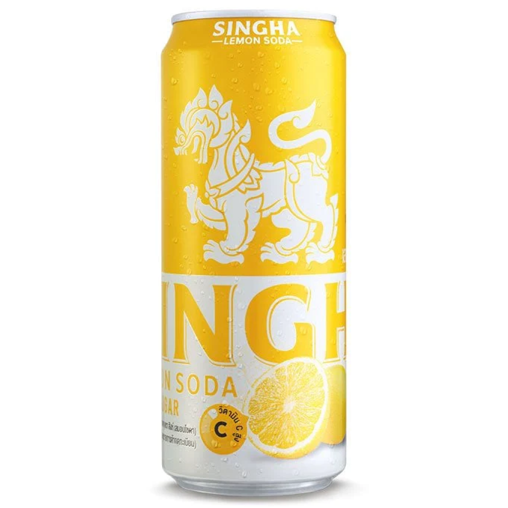 Singha Lemon Soda 330ml. Pack 6