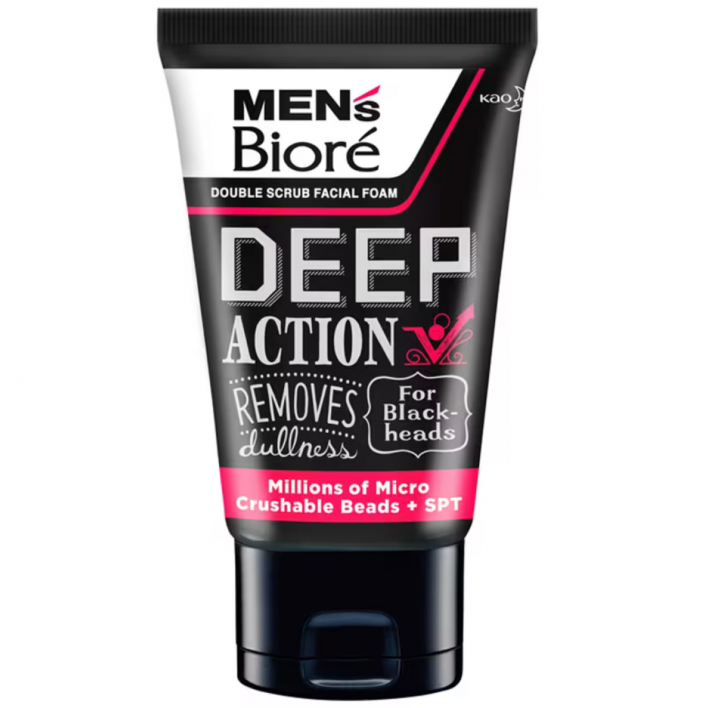 Biore Mens Facial Foam Deep Clean 100g.