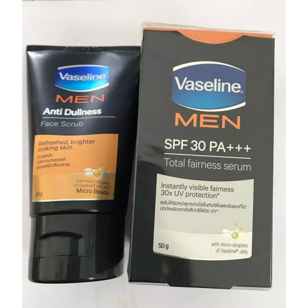 Vaseline Men Anti Dullness Scrub Face Wash 100g.