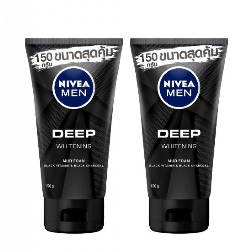 Nivea Men Deep Whitening Mud Foam 150g.