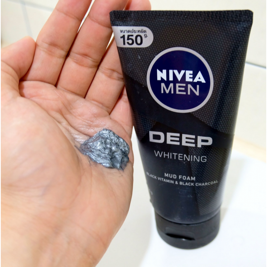 Nivea Men Deep Whitening Mud Foam 150g.