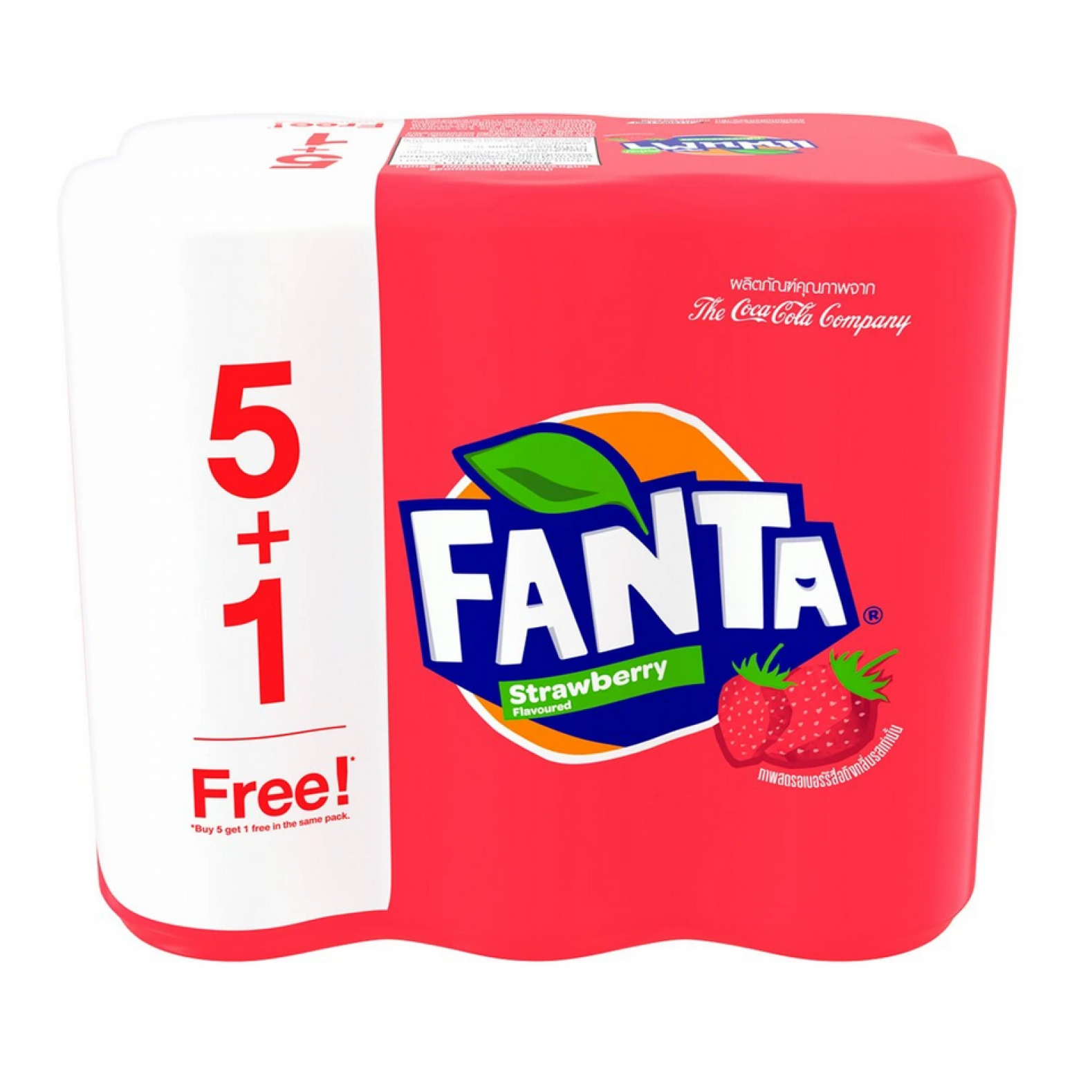 Fanta Soft Drink Strawberry Flavor 325ml. Pack6