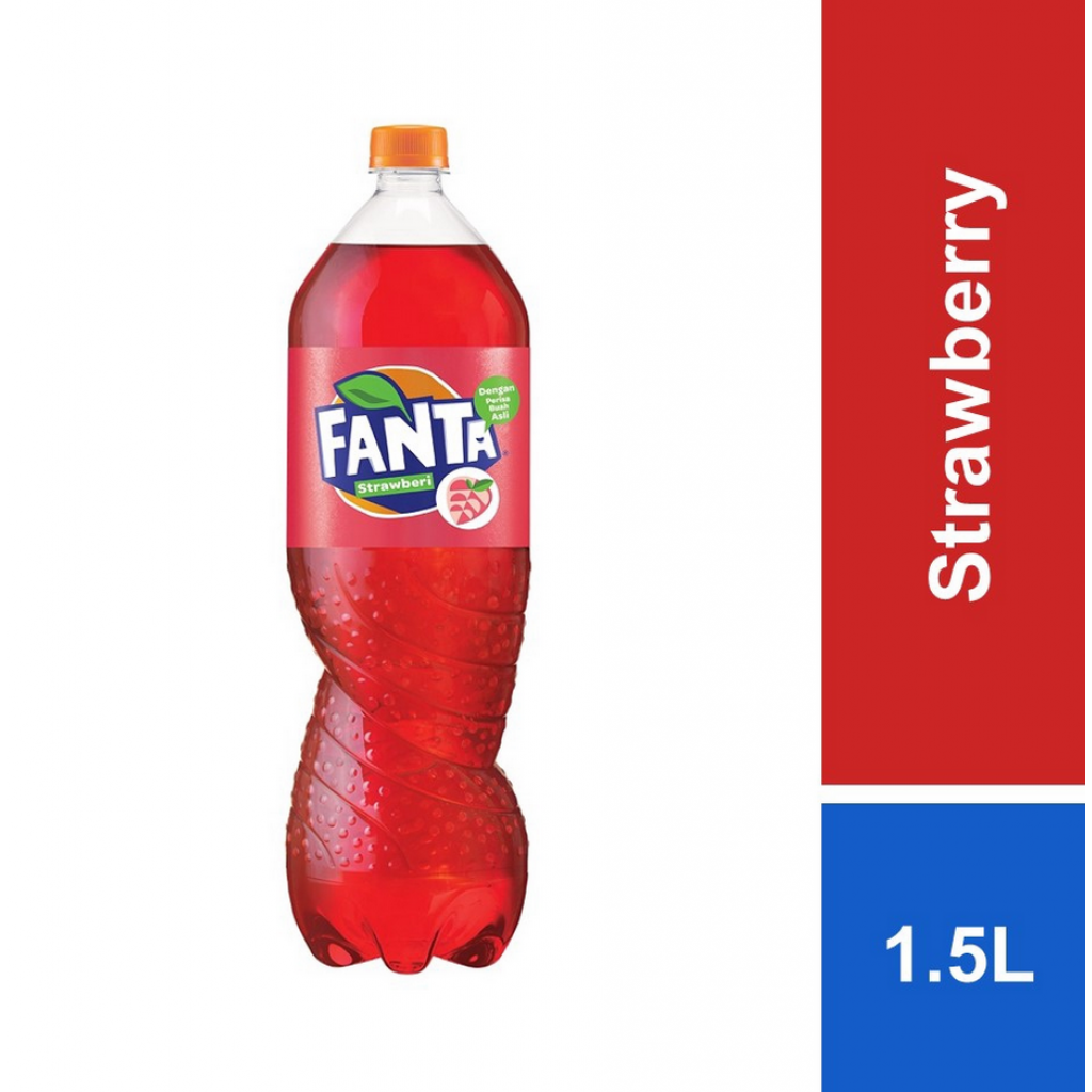 FANTA Strawberry Flavored Soft Drink 1.5 L.