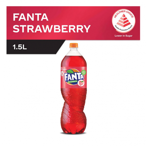 FANTA Strawberry Flavored Soft Drink 1.5 L.