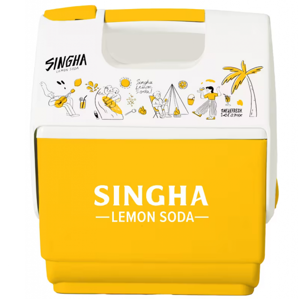 Singha Lemon Soda canteen 330ml. Pack4