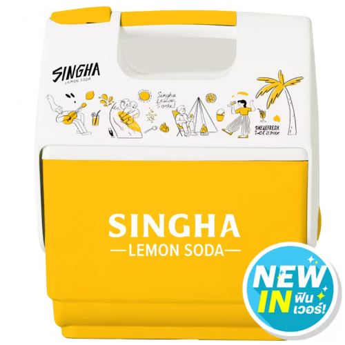 Singha Lemon Soda canteen 330ml. Pack4