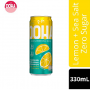 OOHA Lemon and Sea Salt Zero Sugar Soda 330ml.