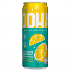 OOHA Lemon and Sea Salt Zero Sugar Soda 330ml.