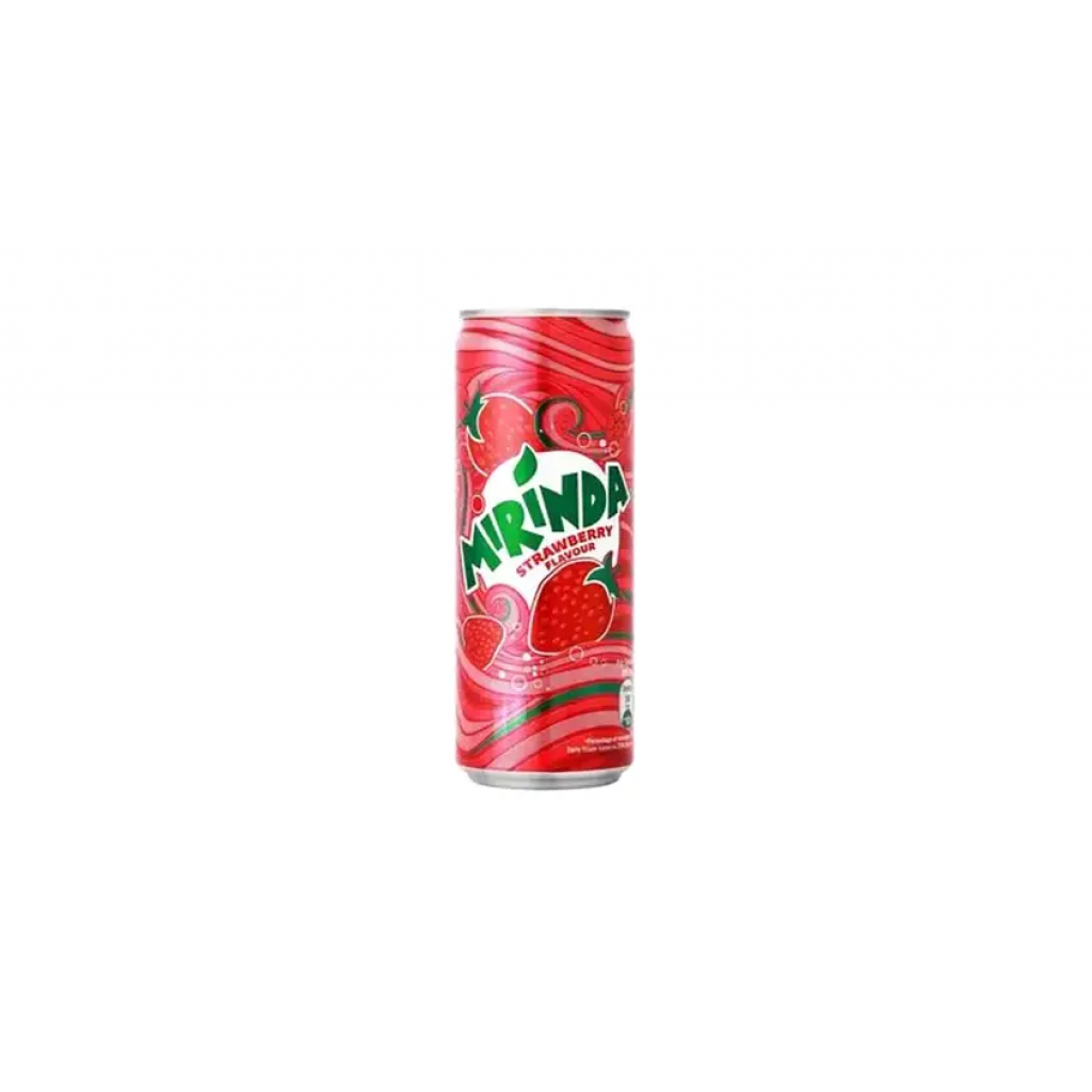 Mirinda Strawberry Flavor Soft Drink 245ml. Pack 6