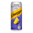 Schweppes Zero Sugar Blueberry Lemon Soda 330ml.