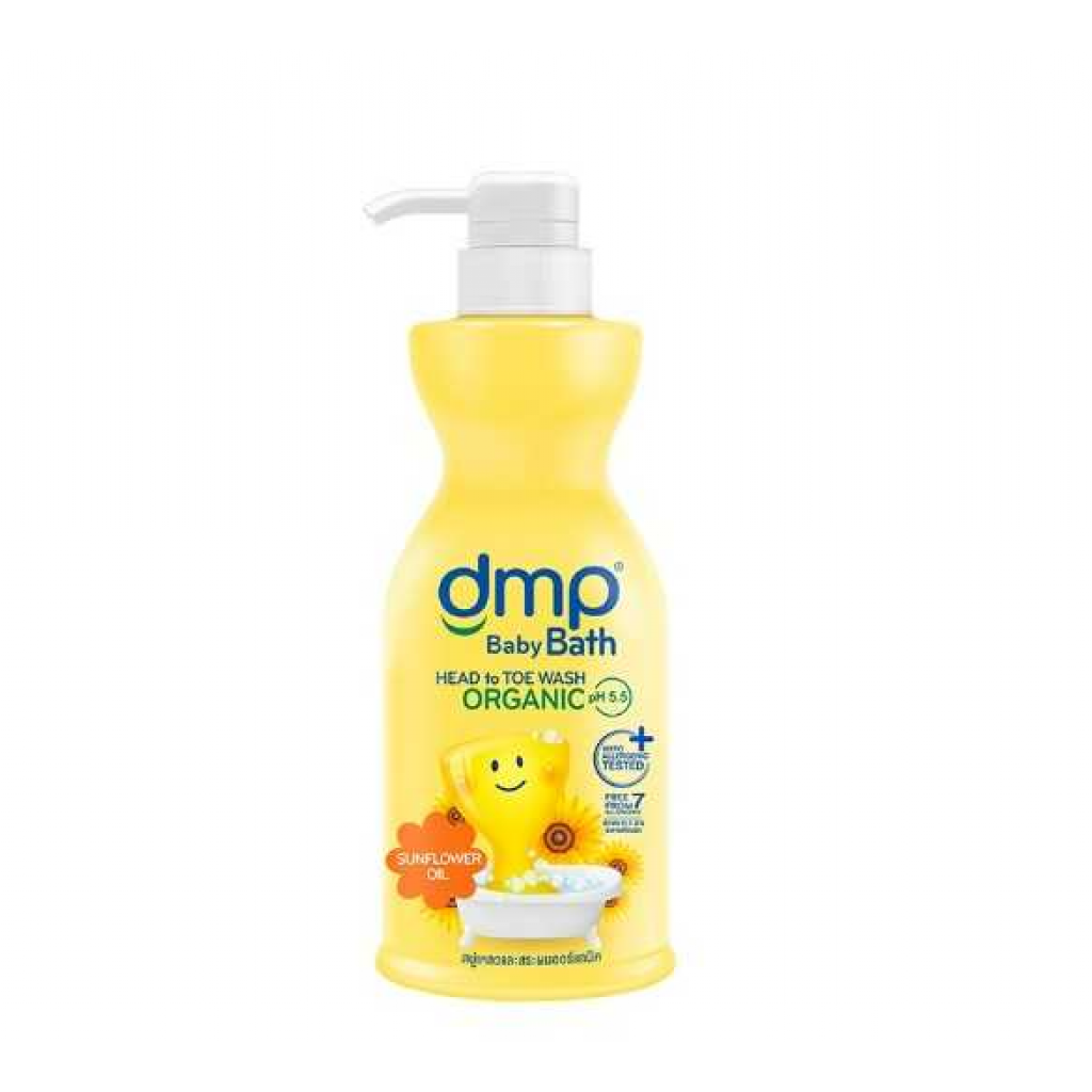 Dmp Organic P.H. 5.5 Sunflower Oil Baby Bath 480ml.