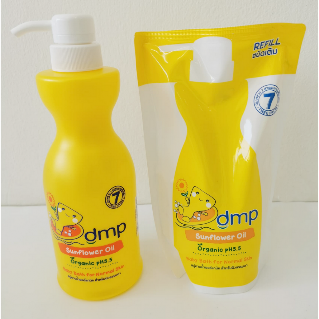 Dmp Organic P.H. 5.5 Sunflower Oil Baby Bath 480ml.