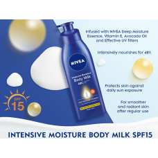 Nivea Intensive Moisture Body Milk Lotion SPF15 350ml.