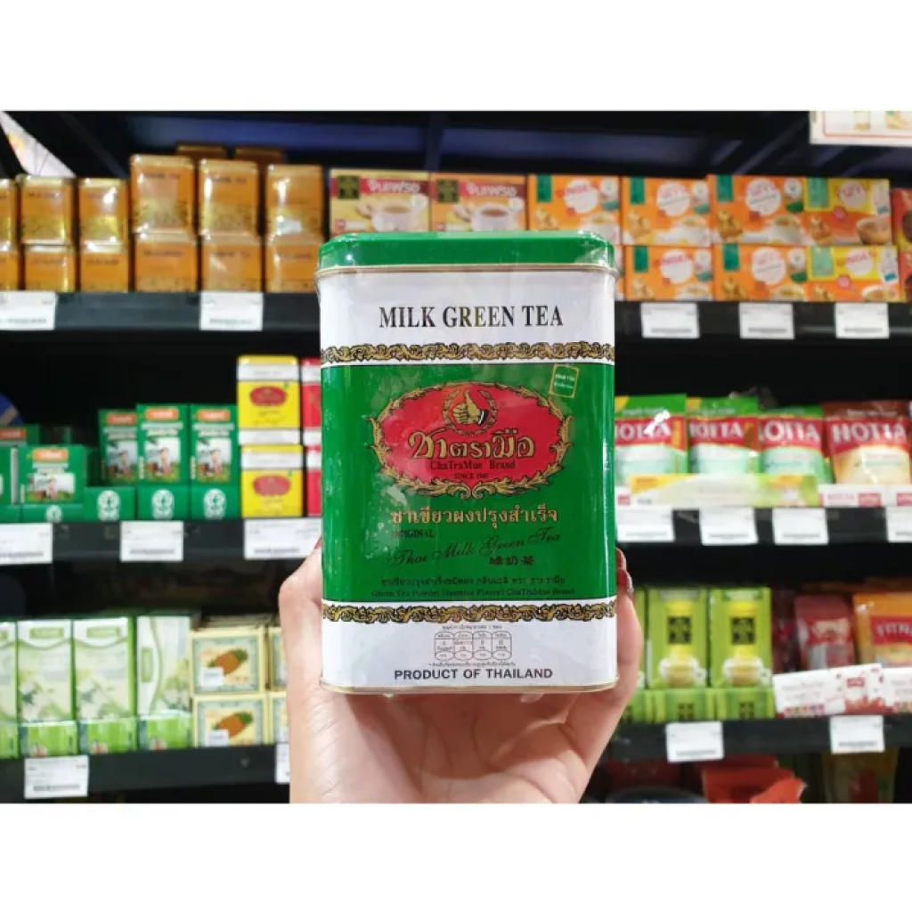 Hand Thai Green Tea Milk Mixes Tin 2.5g. Pack 50bags