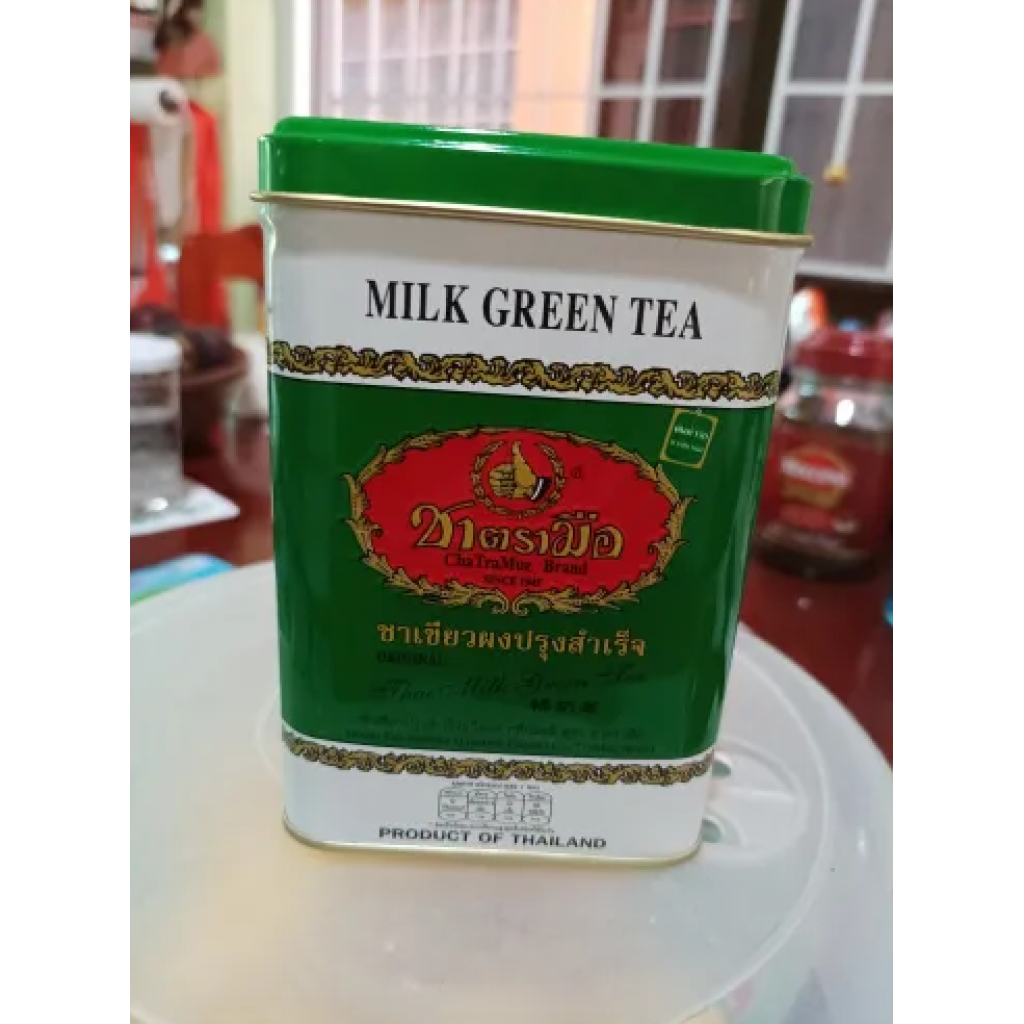 Hand Thai Green Tea Milk Mixes Tin 2.5g. Pack 50bags