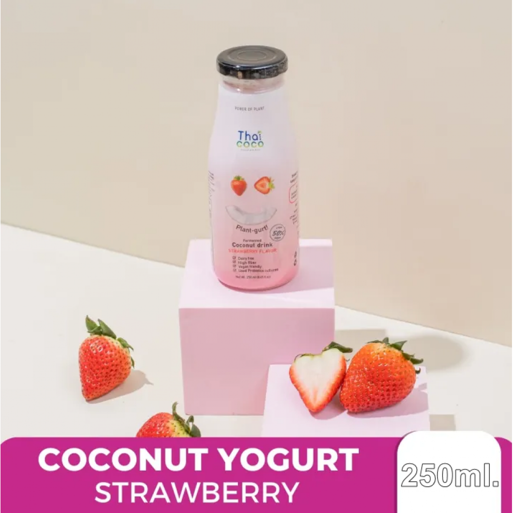 Coconut Drinking Strawberry