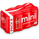 COKE Mini Original Taste Soft Drink 180ml. Pack 8