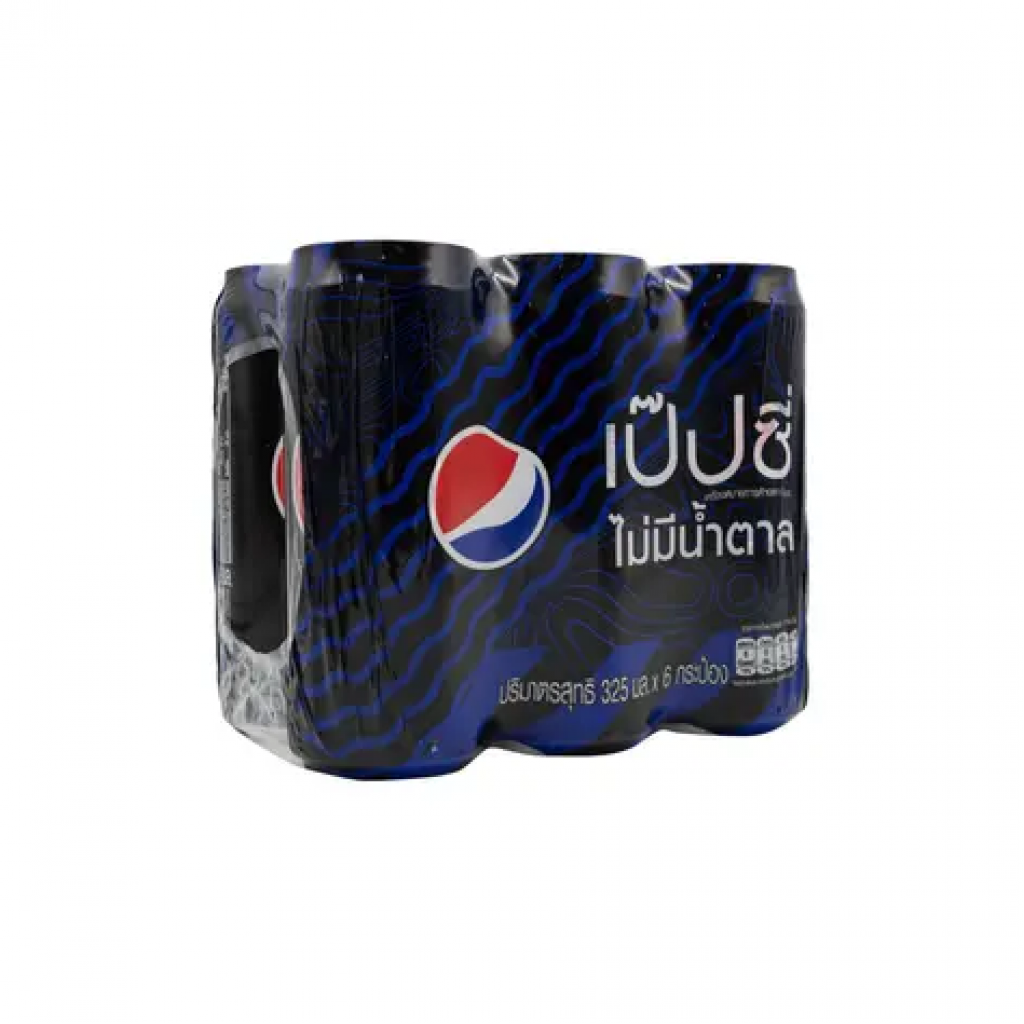 Pepsi No Sugar 325ml. Can Pack 6