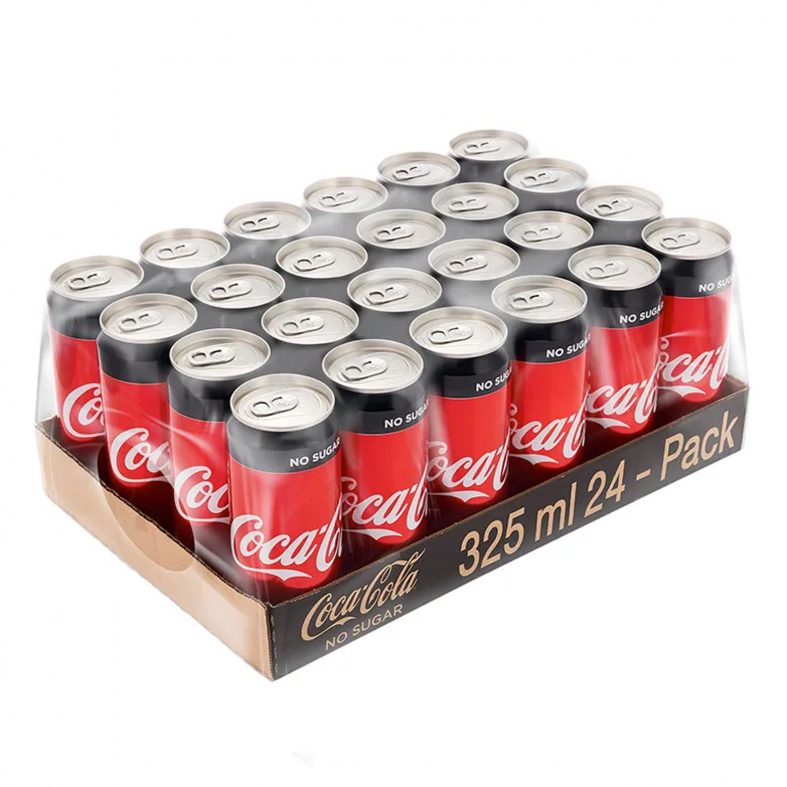 Coke No Sugar Can 325ml. Pack 24