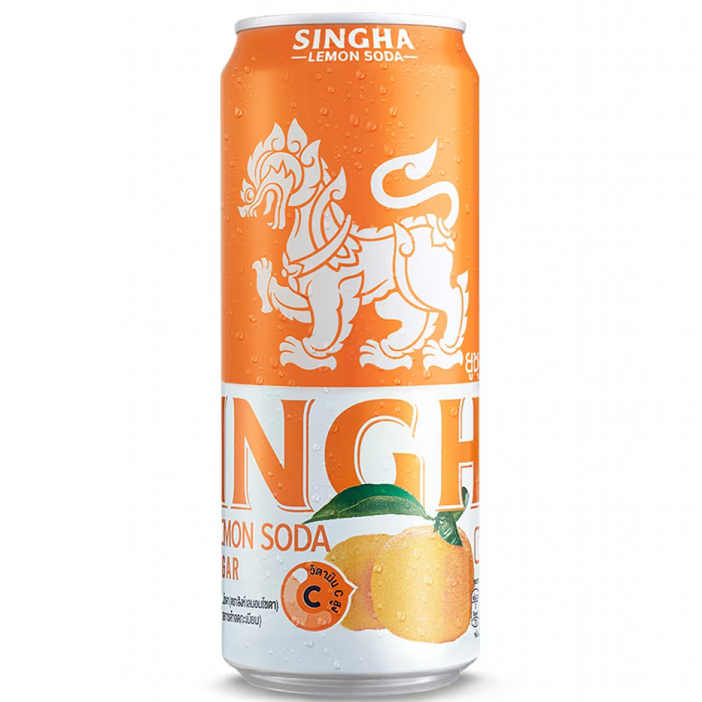 Singha Yuzu Lemon Soda 330ml. Pack 6