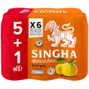 Singha Yuzu Lemon Soda 330ml. Pack 6