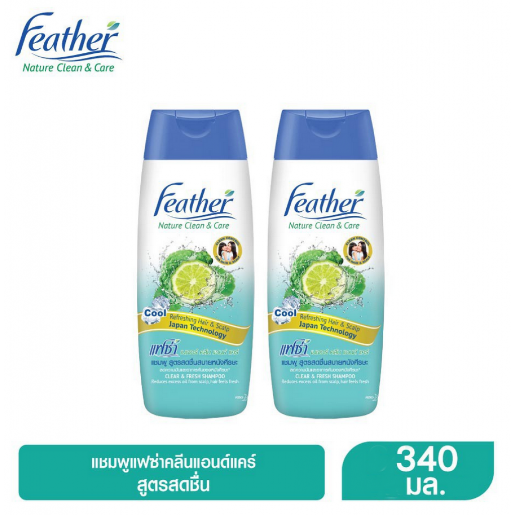 Feather Nature Clean and Care Clear and Fresh Shampoo 340ml.